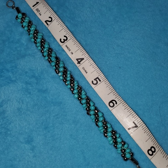 Japanese beaded kumihimo bracelet - Picture 2 of 2